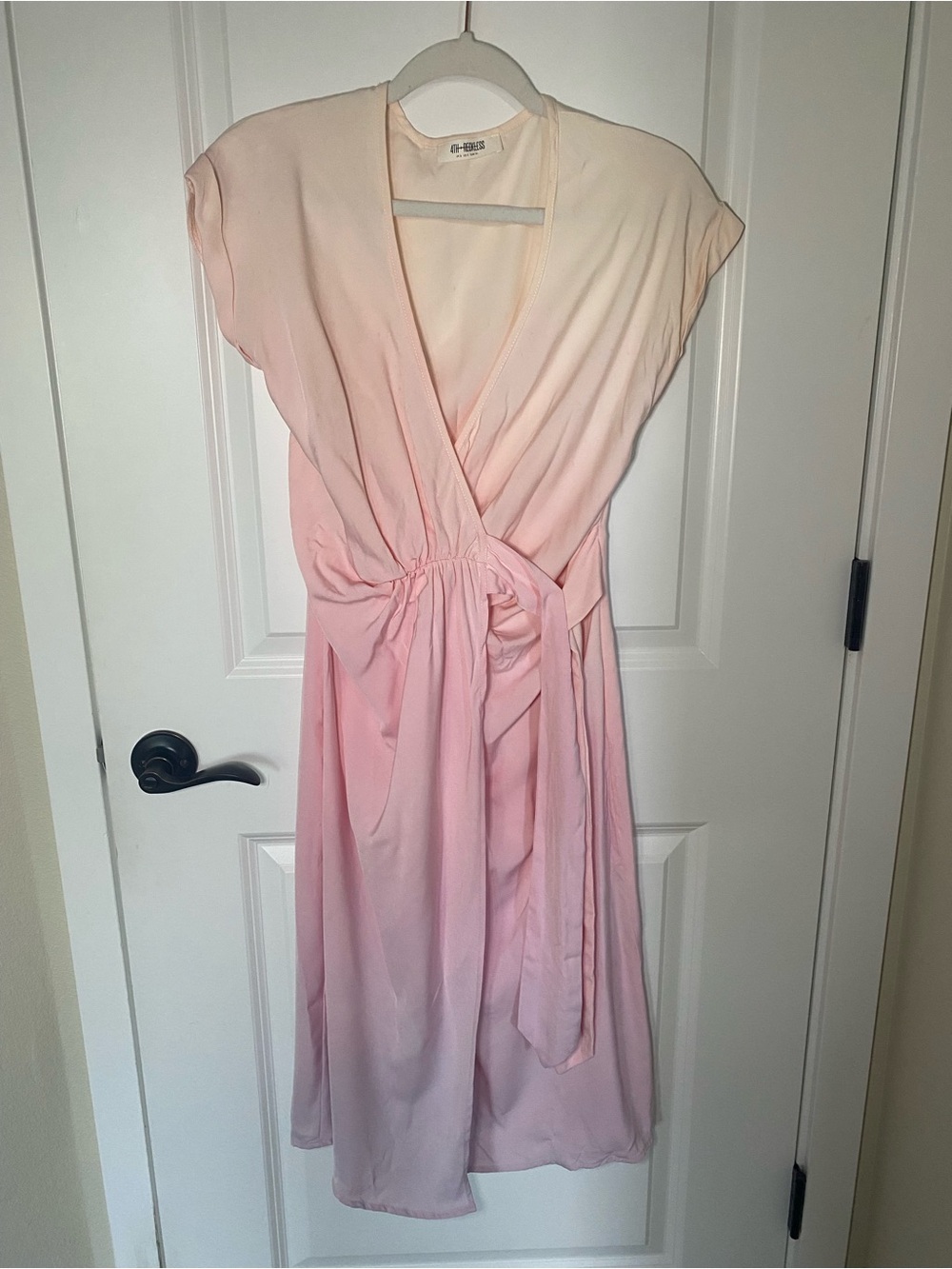 Hand Dyed Women's Pink Ombre Wrap Dress